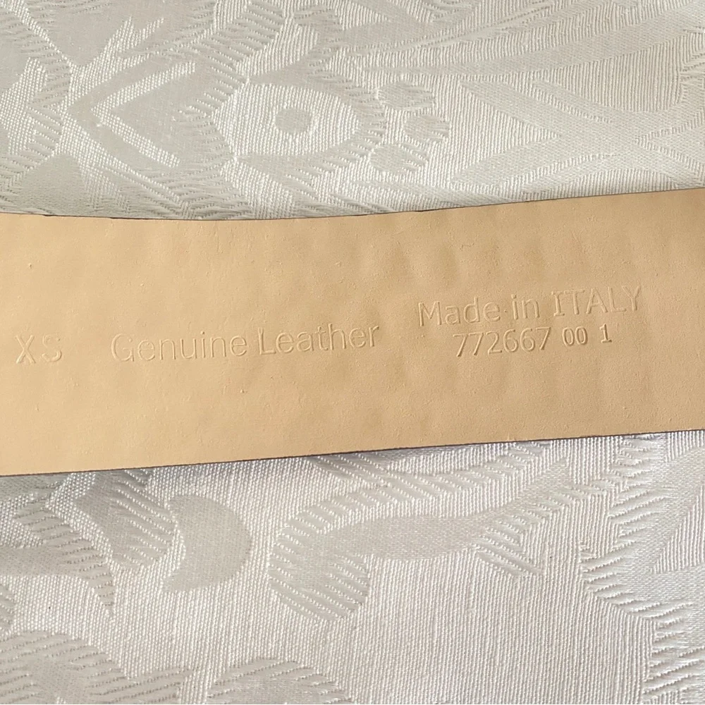 Banana republic croc Italian leather gray belt